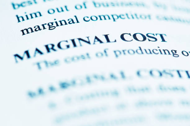 Item in a dictionary of business terms defines MARGINAL COST.